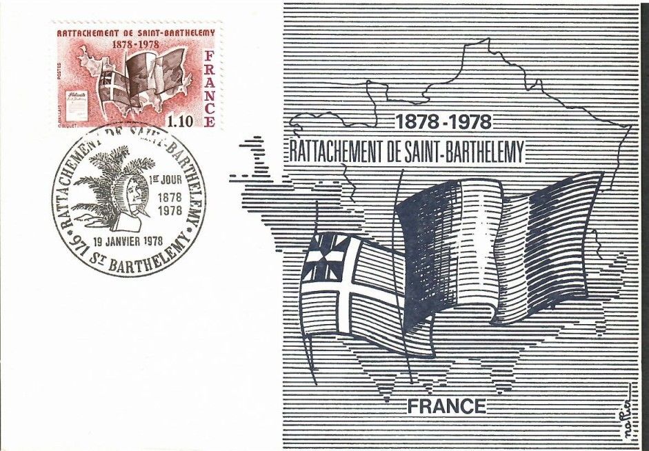 Znaczek Francja 1978 Mi 2067 Karta Max
