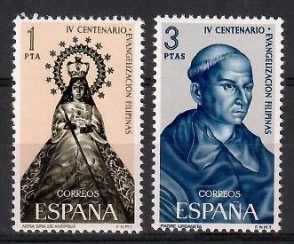 Znaczek Hiszpania 1965 Mi 1587-1588 Czyste **