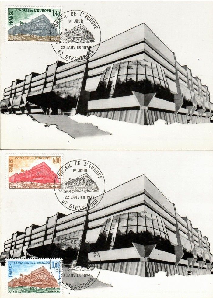 Znaczek Francja 1977 Mi die 22-22 Karta Max
