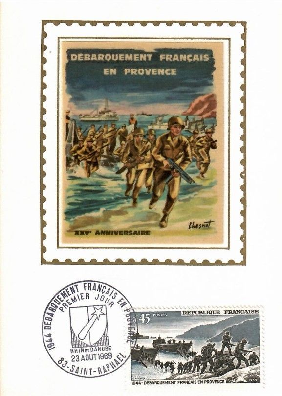 Znaczek Francja 1969 Mi s1680 Karta Max