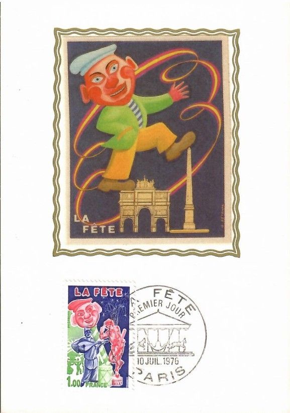 Znaczek Francja 1976 Mi S1978 Karta Max