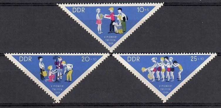 Znaczek NRD / DDR 1964 Mi 1045-1047 Czyste **