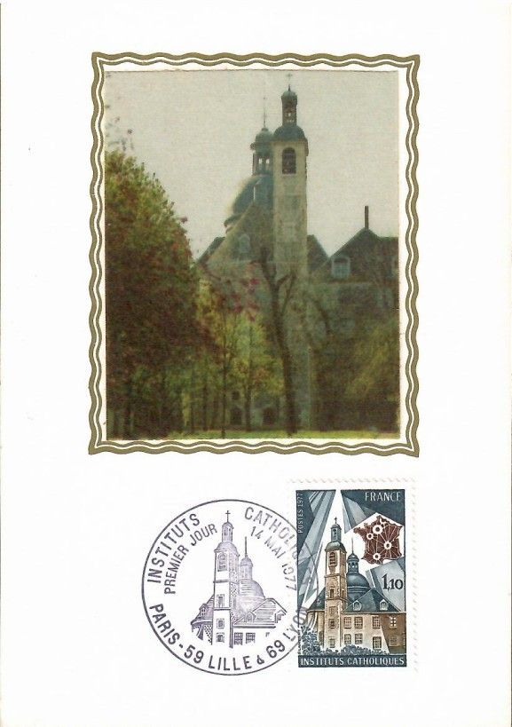 Znaczek Francja 1977 Mi s2029 Karta Max