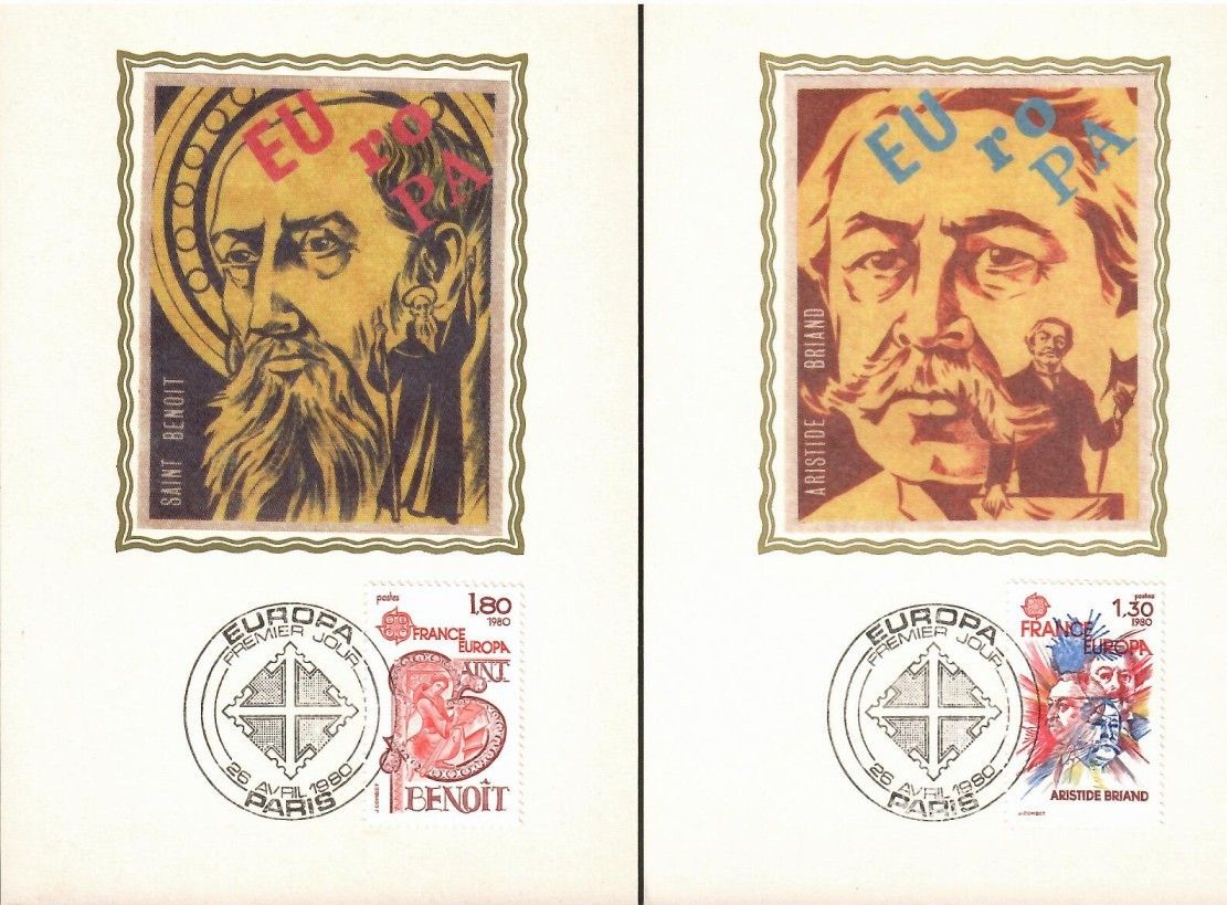 Znaczek Francja 1980 Mi s2202-2203 Karta Max