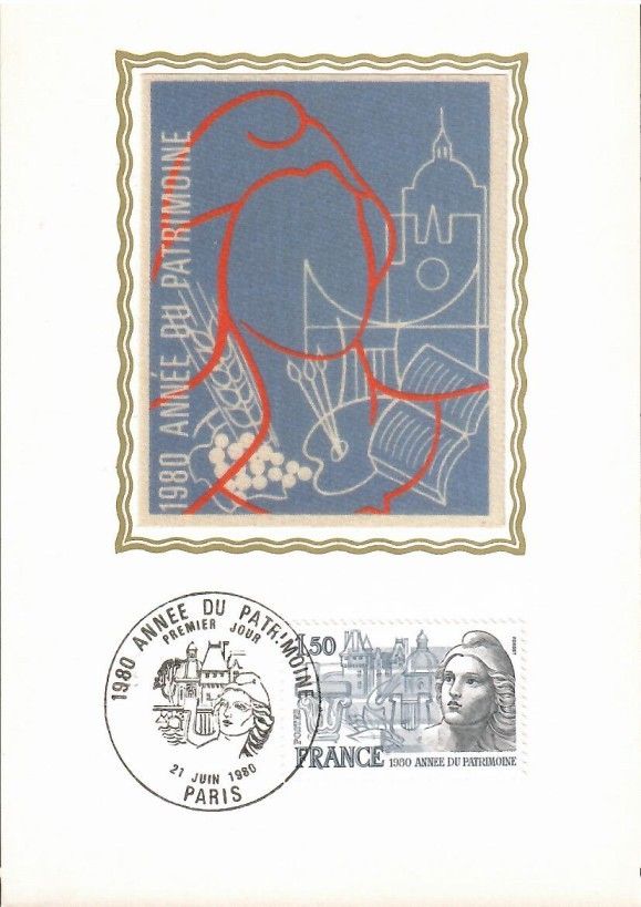 Znaczek Francja 1980 Mi s2212 Karta Max