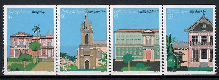 Znaczek Azory 1995 Mi 452-455C Czyste **