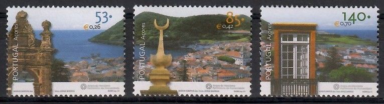 Znaczek Azory 2001 Mi 479-481 Czyste **