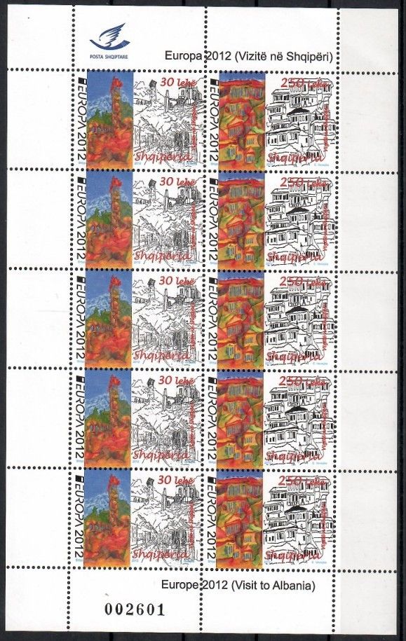 Znaczek Albania 2012 Mi ark 3392-3393 Czyste **