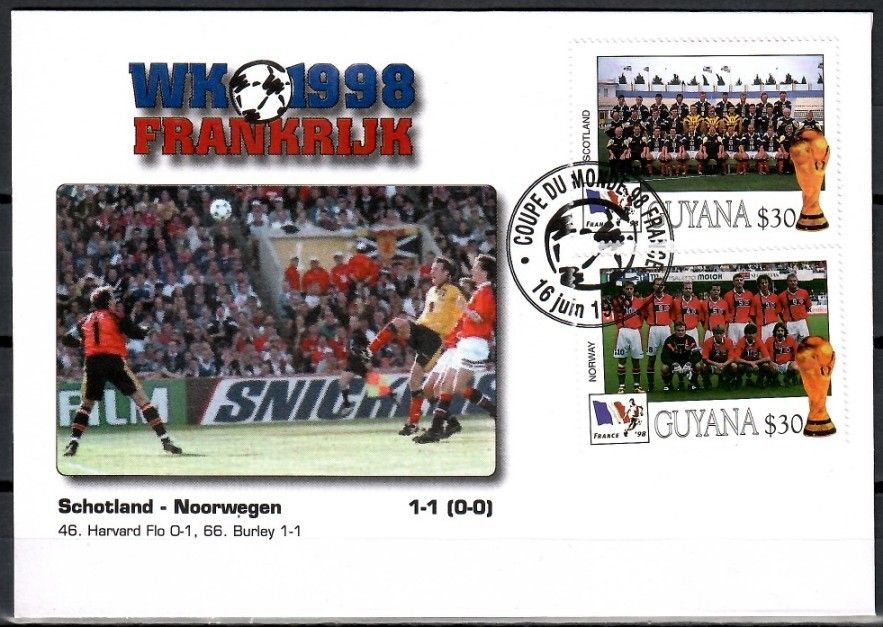 Gujana 1998 Mi 6179+6192 FDC