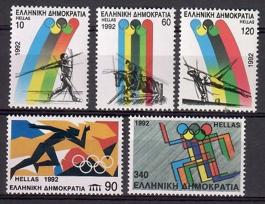 Znaczek Grecja 1992 Mi 1792-1796 Czyste **