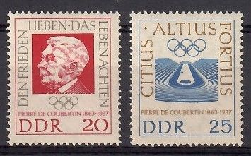 Znaczek NRD / DDR 1963 Mi 939-940 Czyste **