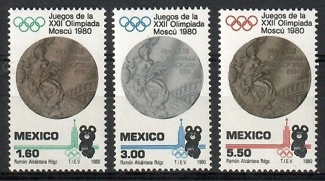 Znaczek Meksyk 1980 Mi 1718-1720 Czyste **
