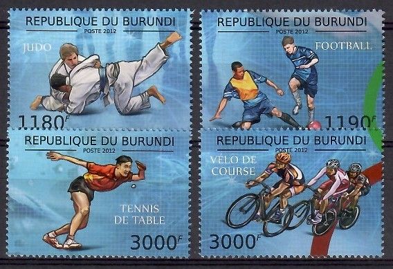 Znaczek Burundi 2012 Mi 2715-2718 Czyste **