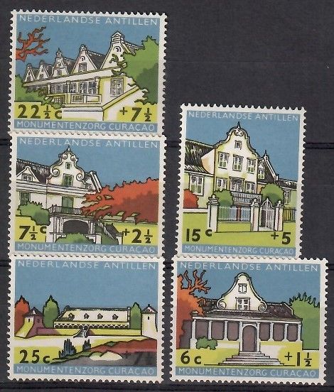 Znaczek Antyle Holenderskie 1959 Mi 93-97 Czyste **