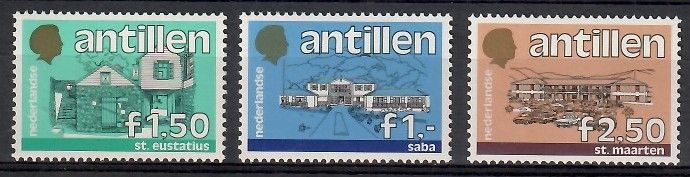 Znaczek Antyle Holenderskie 1985 Mi 575-577 Czyste **