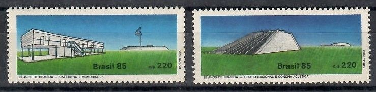 Znaczek Brazylia 1985 Mi 2104-2105 Czyste **