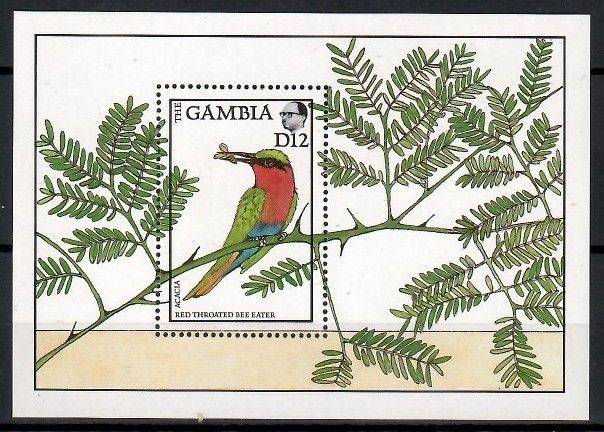 Znaczek Gambia 1988 Mi bl 43 Czyste **