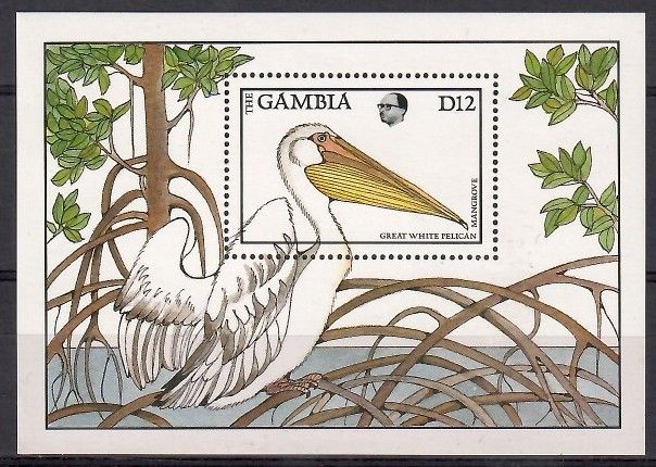 Znaczek Gambia 1988 Mi bl 44 Czyste **