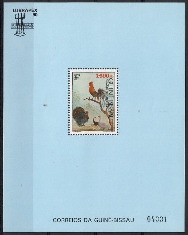 Znaczek Gwinea Bissau 1990 Mi bl 285 Czyste **