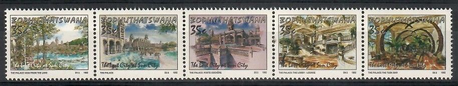 Znaczek Bophuthatswana 1992 Mi 285-289 Czyste **