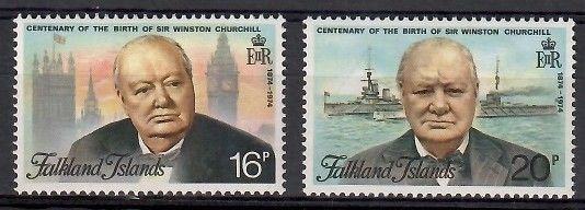 Znaczek Falklandy 1974 Mi 230-231 Czyste **