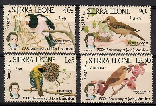 Znaczek Sierra Leone 1985 Mi 799-802 Czyste **