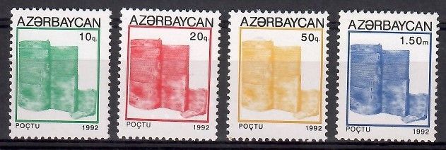 Znaczek Azerbejdżan 1992 Mi 75-78 Czyste **