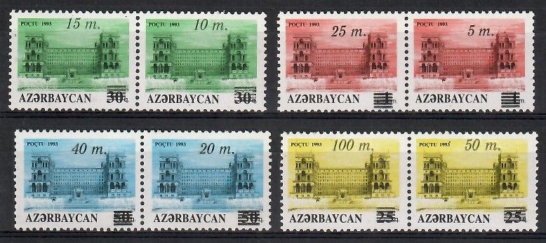 Znaczek Azerbejdżan 1994 Mi 122-129 Czyste **