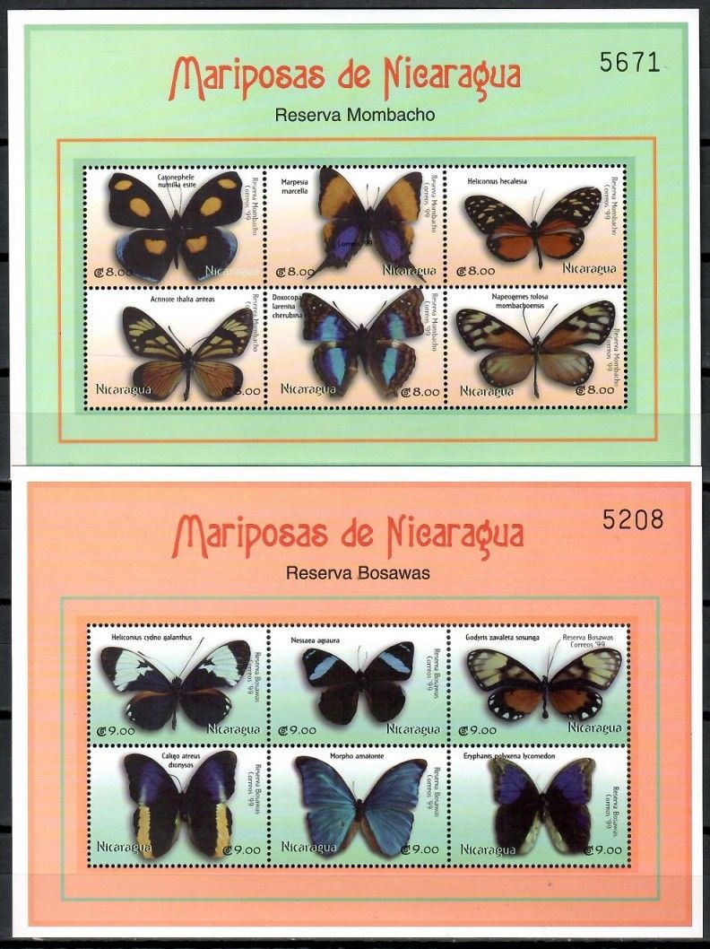 Znaczek Nikaragua 2000 Mi ark 4230-4241 Czyste **