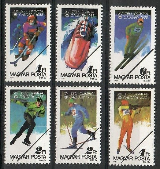 Znaczek Węgry 1987 Mi spe3929-3934 Czyste **
