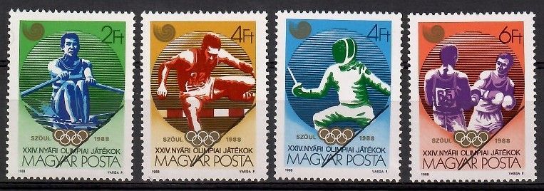 Znaczek Węgry 1988 Mi spe3959-3962 Czyste **