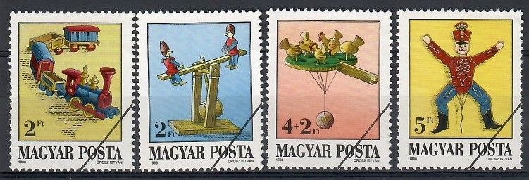 Znaczek Węgry 1988 Mi spe3978-3981 Czyste **