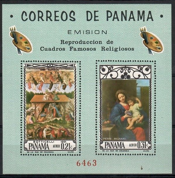 Znaczek Panama 1966 Mi bl 57 Czyste **