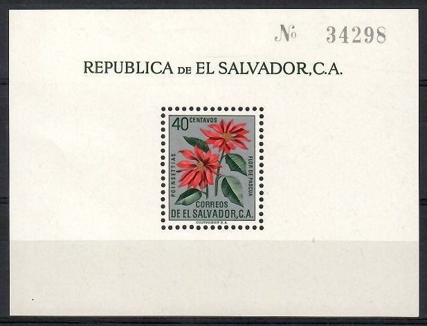 Znaczek Salwador 1960 Mi bl 6 Czyste **