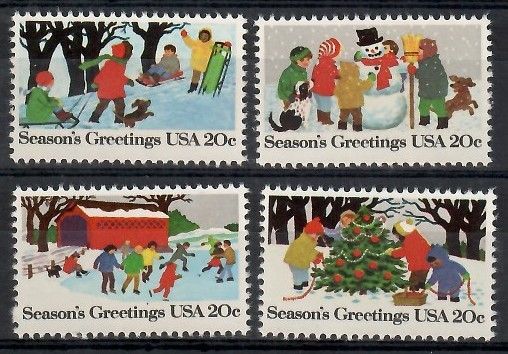 Znaczek USA 1982 Mi 1607-1610 Czyste **