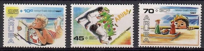 Znaczek Aruba 1987 Mi 34-36 Czyste **