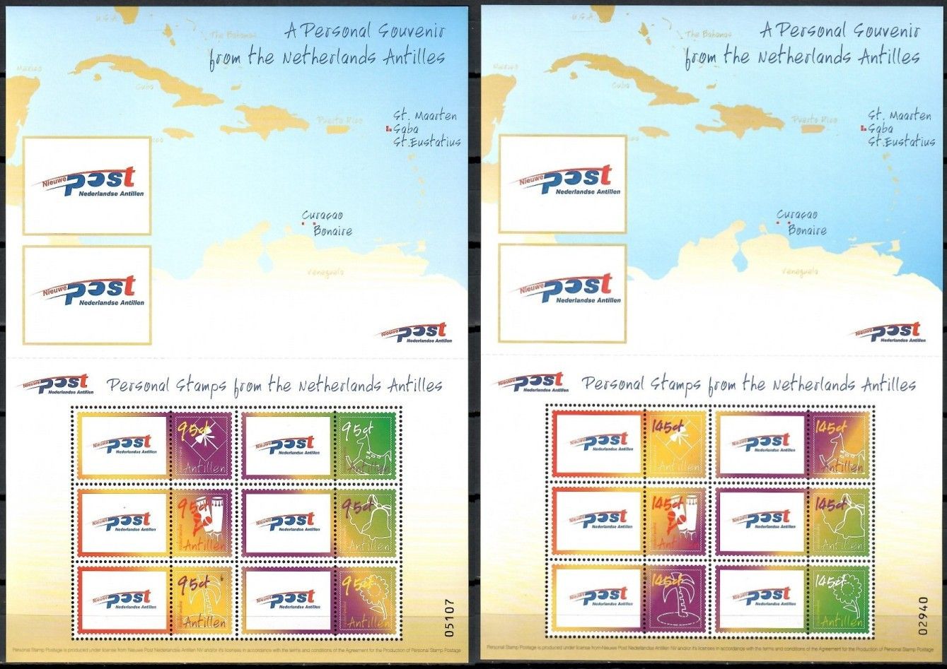 Znaczek Antyle Holenderskie 2003 Mi ark 1224-1235 Czyste **