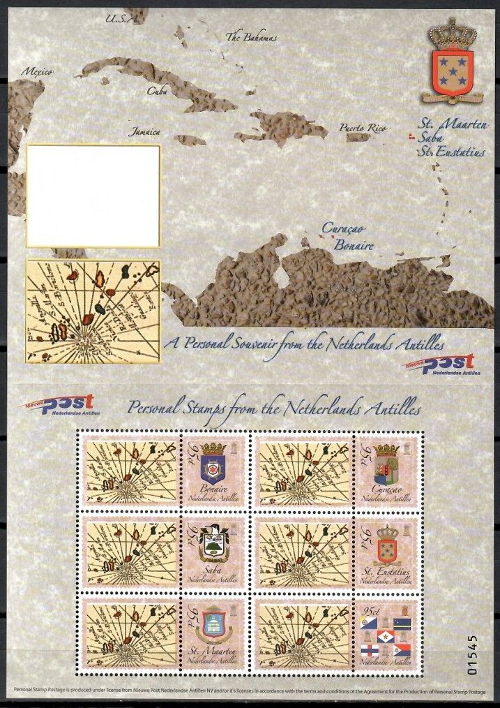 Znaczek Antyle Holenderskie 2004 Mi ark 1326-1331 Czyste **