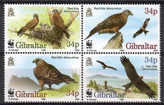 Znaczek Gibraltar 1996 Mi 774-777 Czyste **