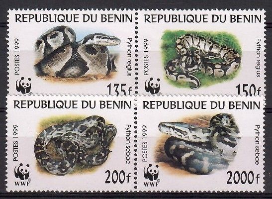 Znaczek Benin 1999 Mi 1159-1162 Czyste **