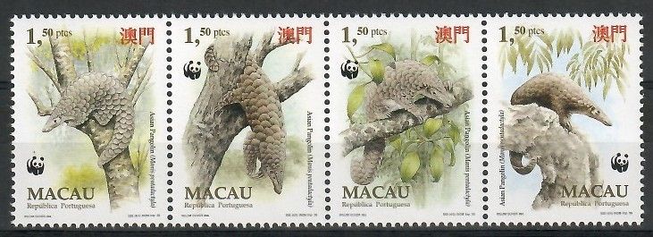 Znaczek Makau 1995 Mi 795-798 Czyste **