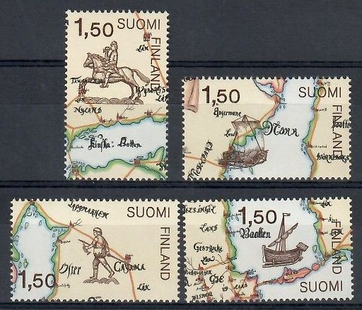 Znaczek Finlandia 1985 Mi 973-976 Czyste **