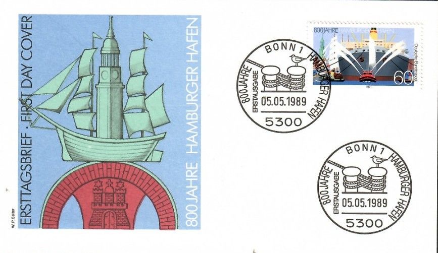 Znaczek Niemcy 1989 Mi 1419 FDC