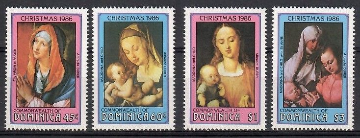 Znaczek Dominika 1986 Mi 993-996 Czyste **