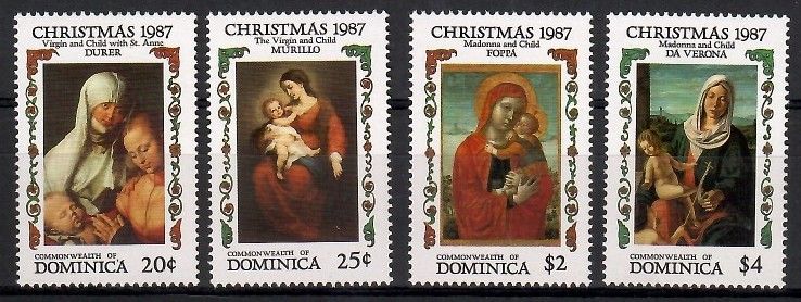 Znaczek Dominika 1987 Mi 1061-1064 Czyste **