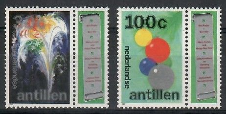 Znaczek Antyle Holenderskie 1989 Mi zf 674-675 Czyste **