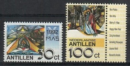 Znaczek Antyle Holenderskie 1992 Mi zf766-767 Czyste **
