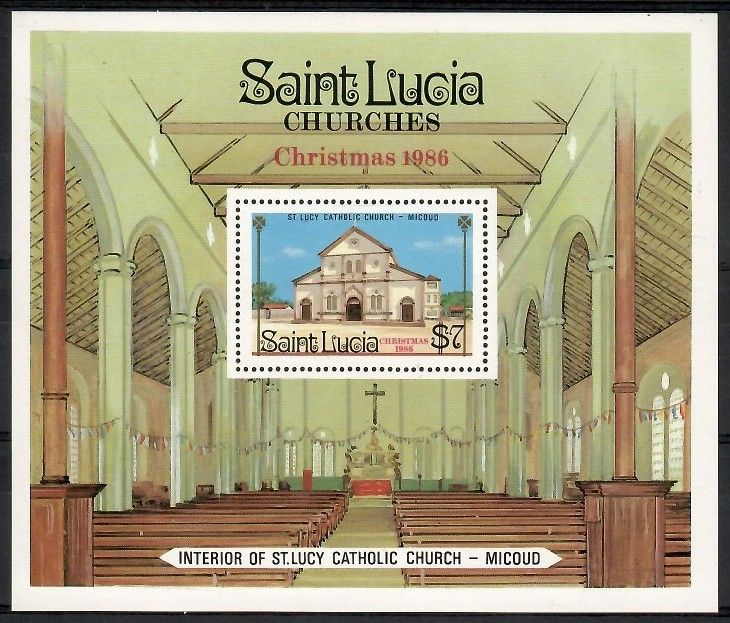 Znaczek Saint Lucia 1987 Mi bl 52 Czyste **
