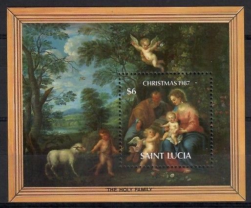 Znaczek Saint Lucia 1987 Mi bl 55 Czyste **