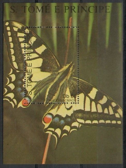 Znaczek Wyspy Św. Tomasza i Książęca 1990 Mi bl 239 Czyste **
